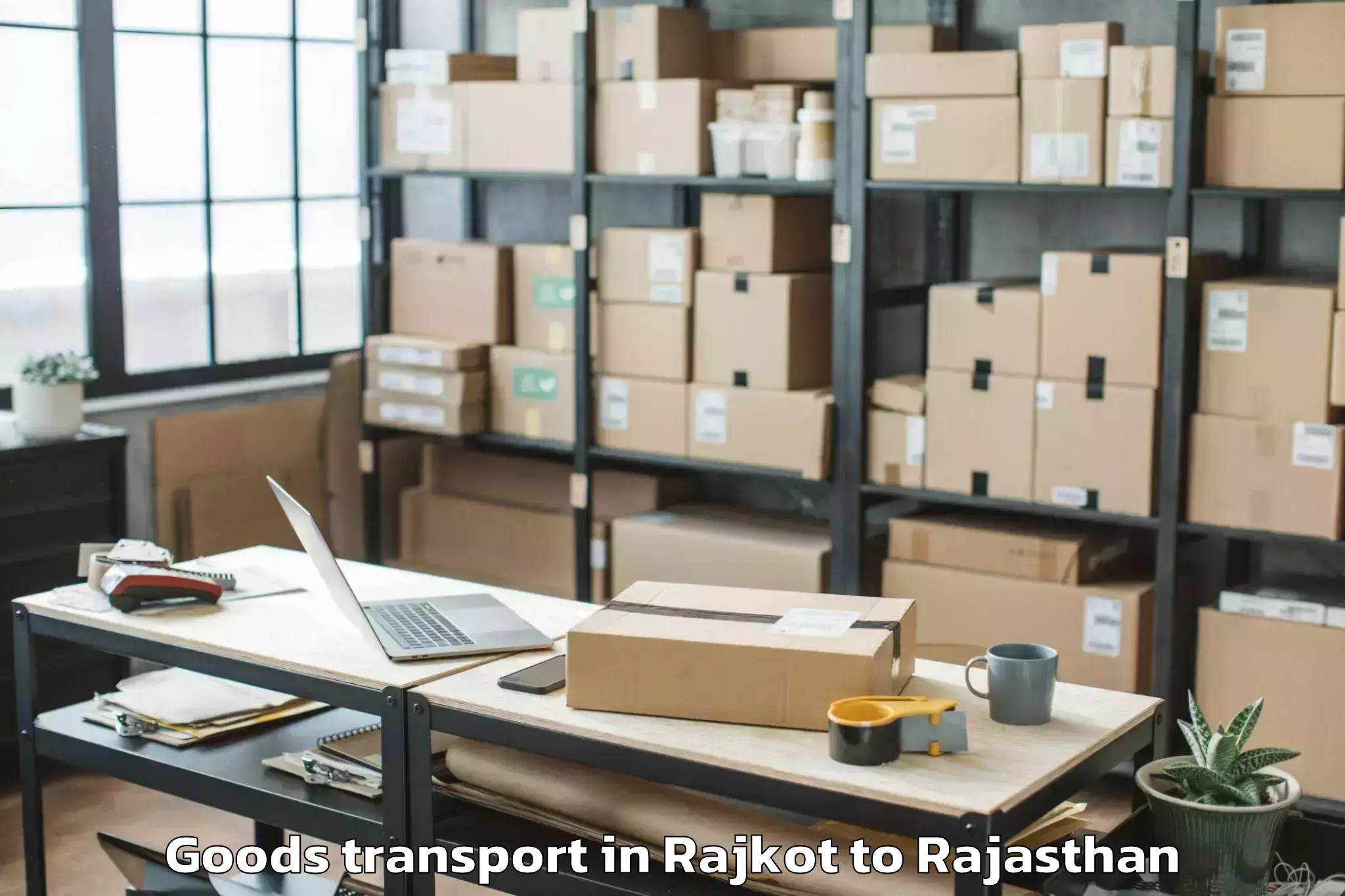 Discover Rajkot to Bari Sadri Goods Transport